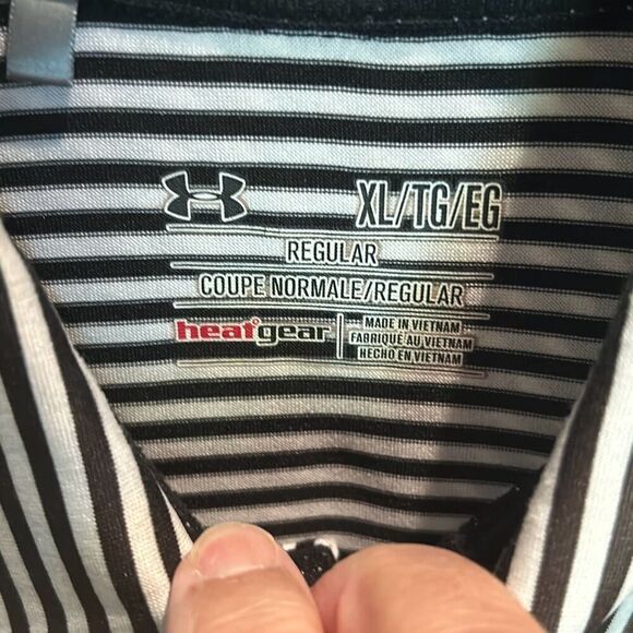 Under Armour XL Black & White Polo - Picture 3 of 6